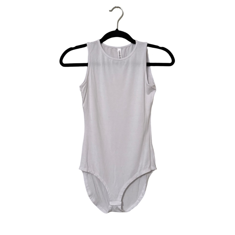 Slightly sheer white bodysuit. 
Xsmall.